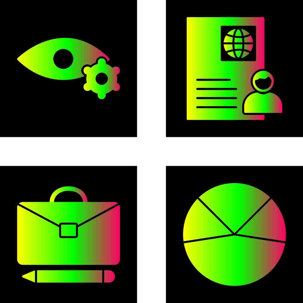 view setting and global profile Icon vector