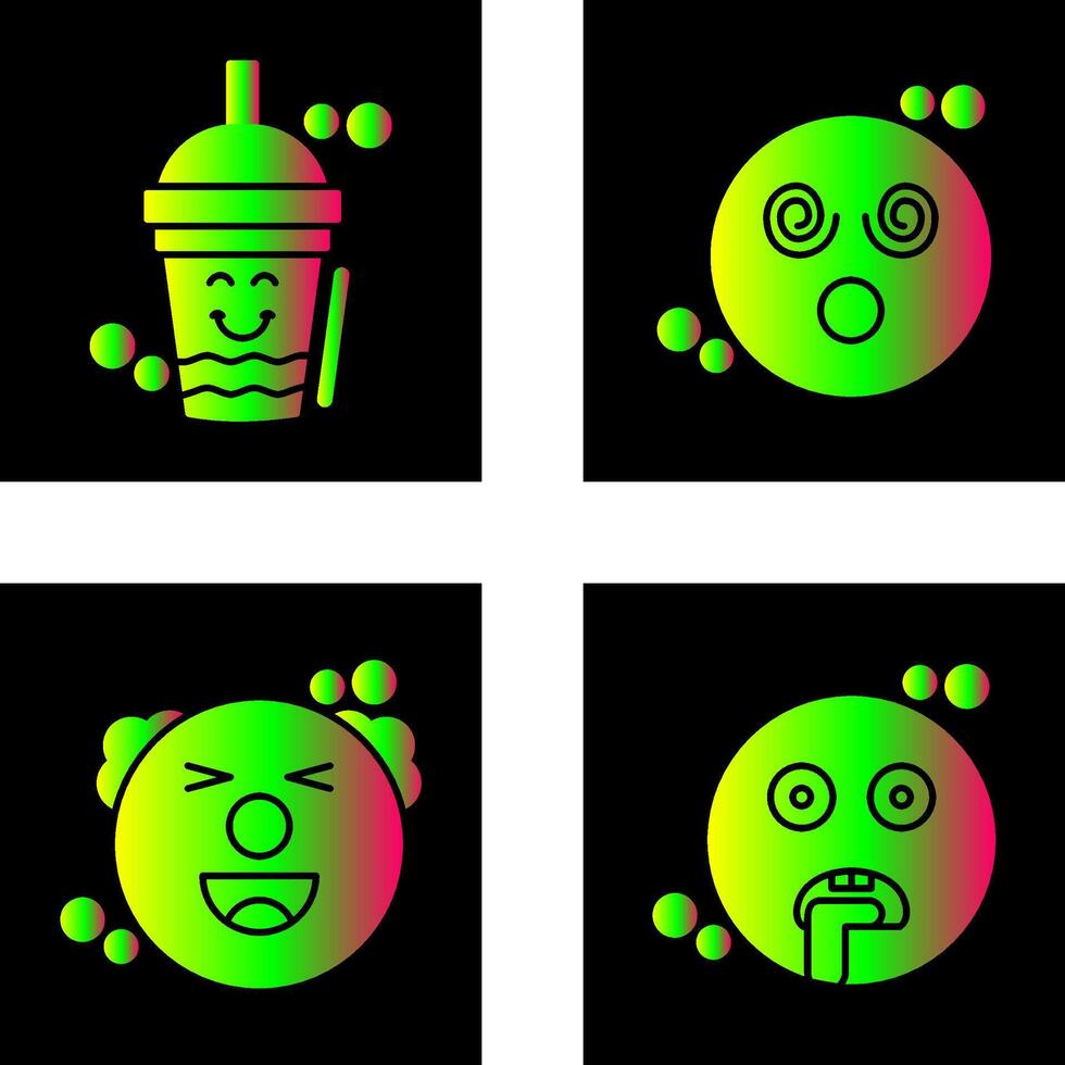Drink and Dizzy Icon vector