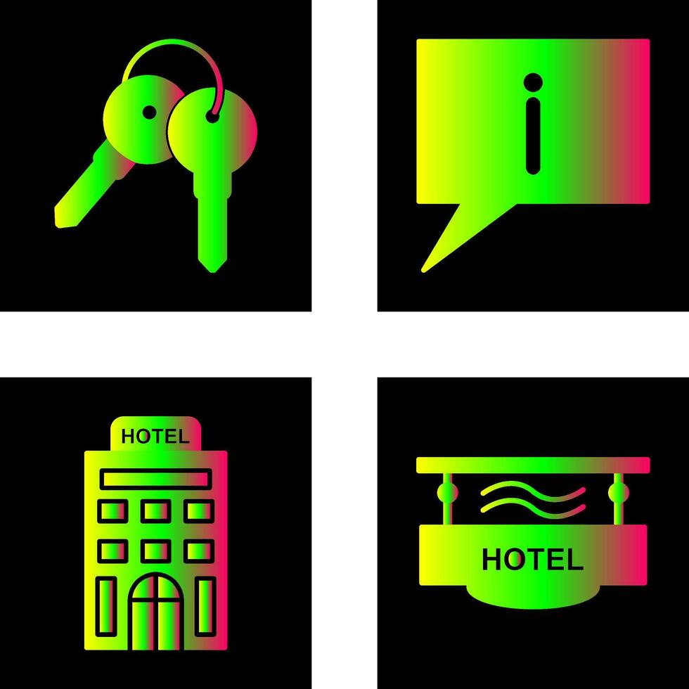 keys and information Icon vector