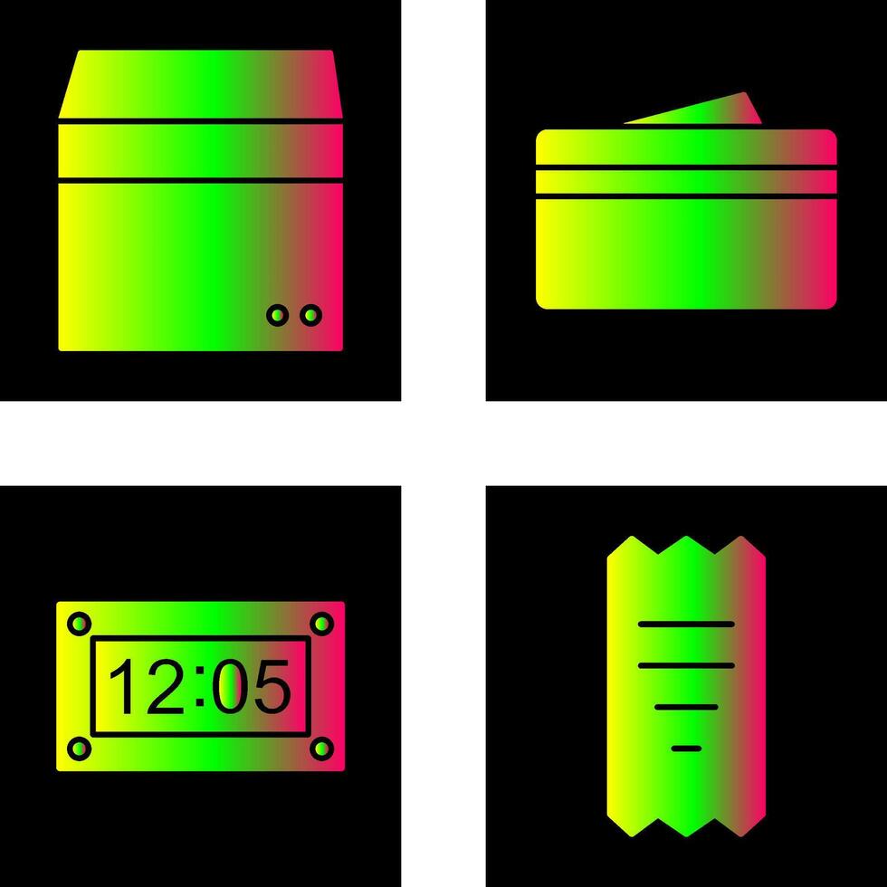 box and wallet Icon vector