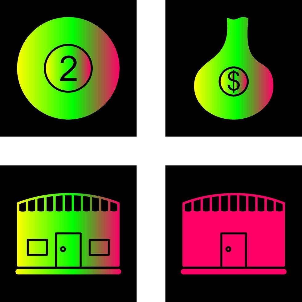pool balls and curency Icon vector