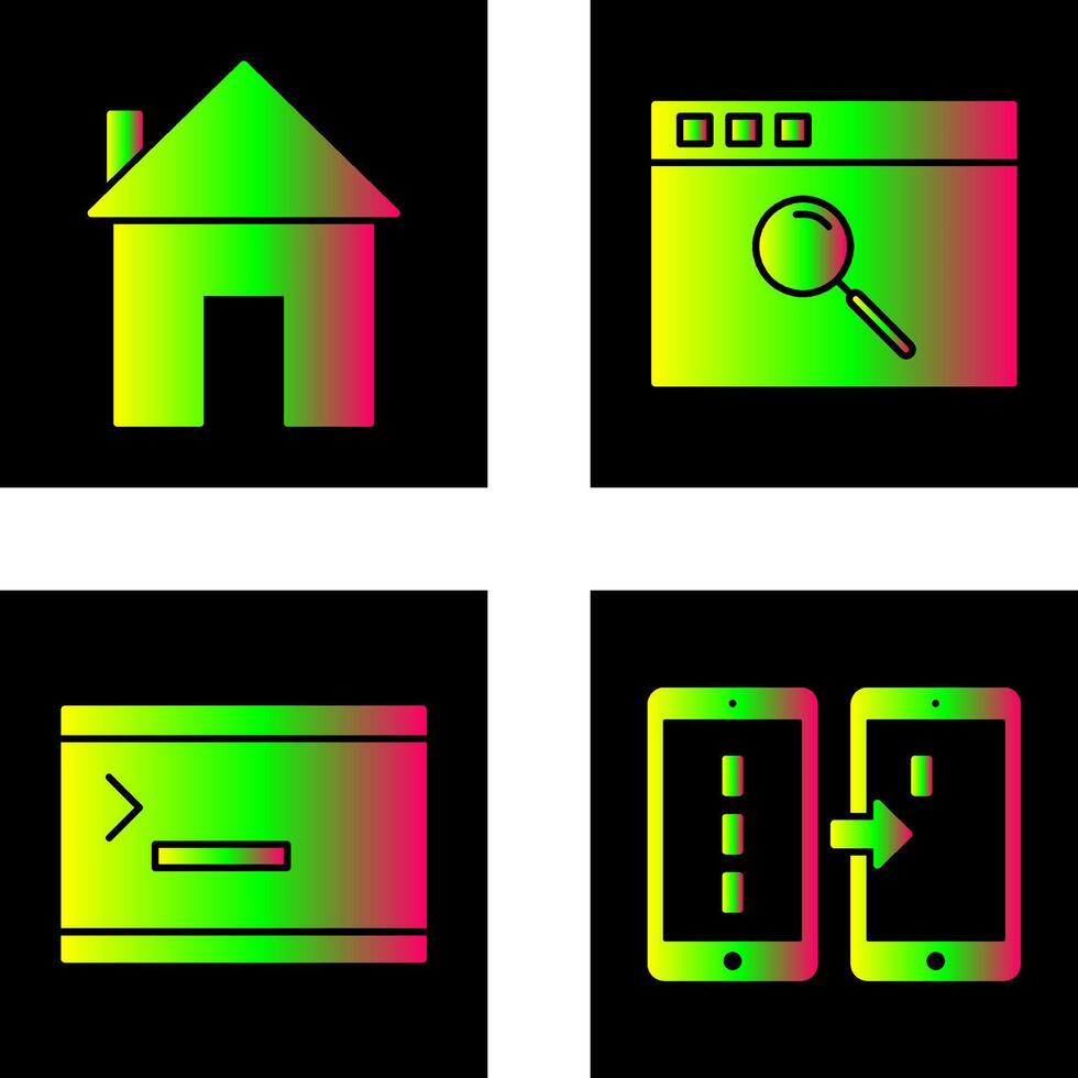 homepage and browser Icon vector
