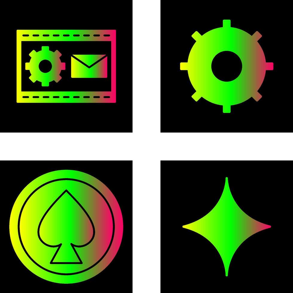 Blogging Service and Setting Icon vector