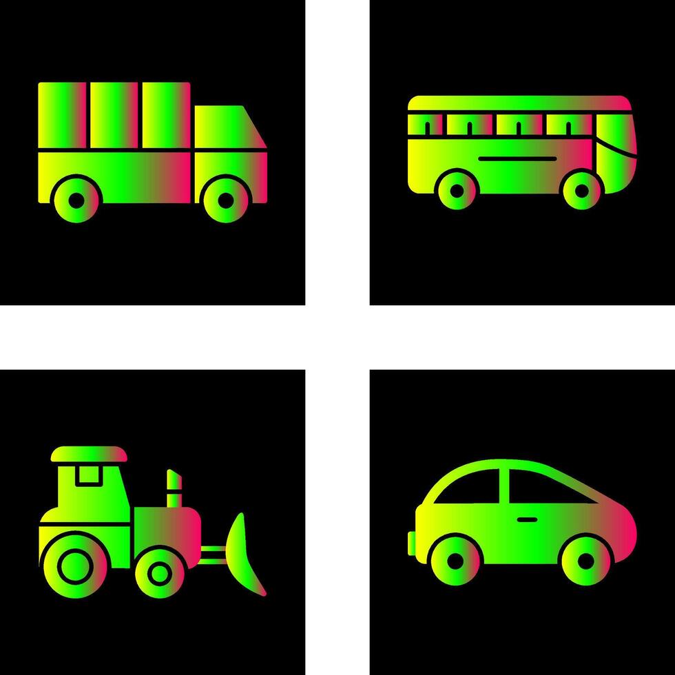 Truck and Bus Icon vector
