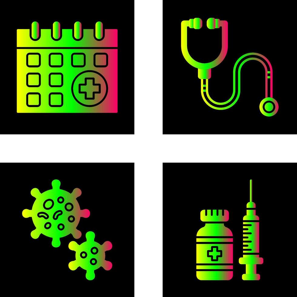 Calender and healthcare Icon vector