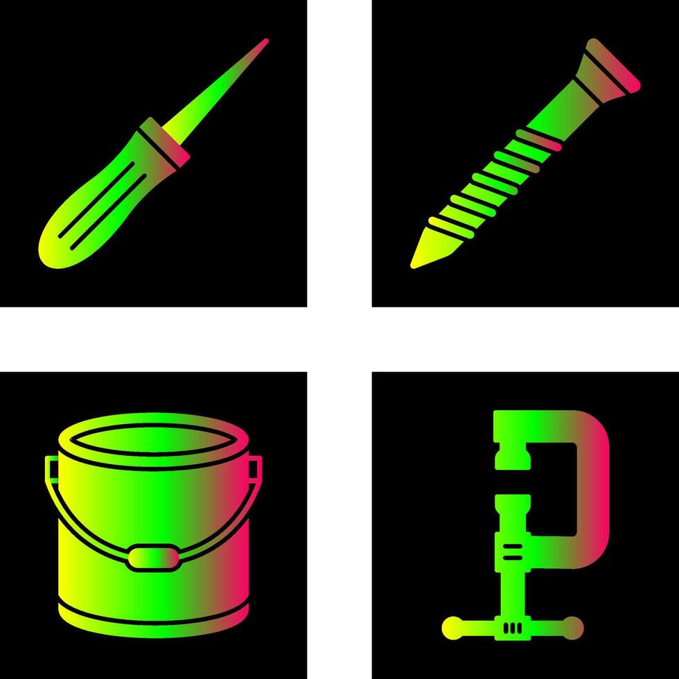 Awl and Screw Icon vector