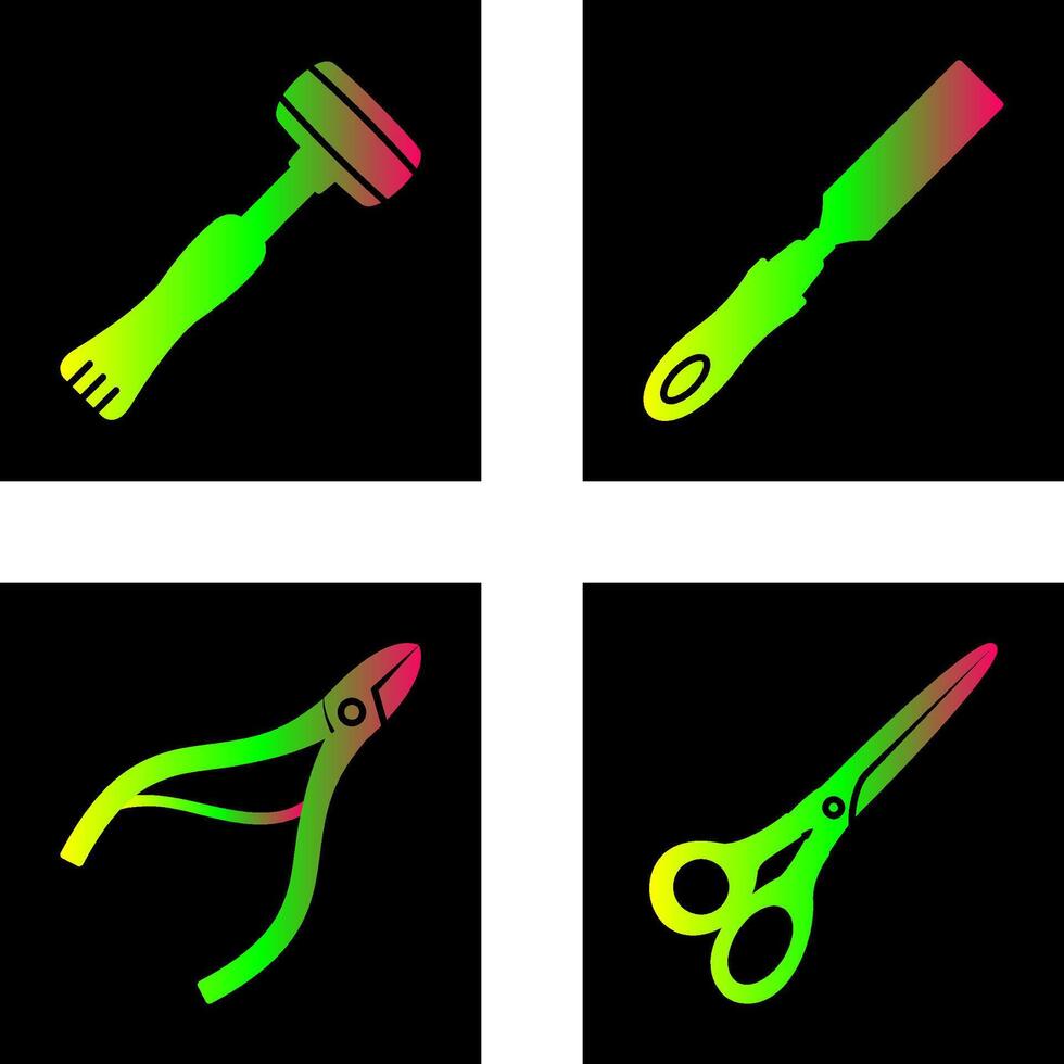 Sledgehmmer and Chisel Icon vector