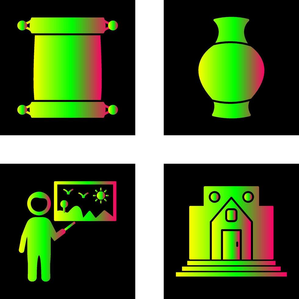 Scroll of Paper and Antique Icon vector