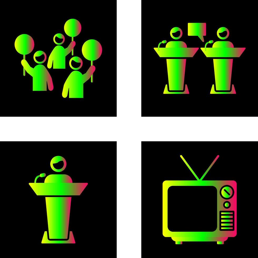 Protest and Debate Icon vector