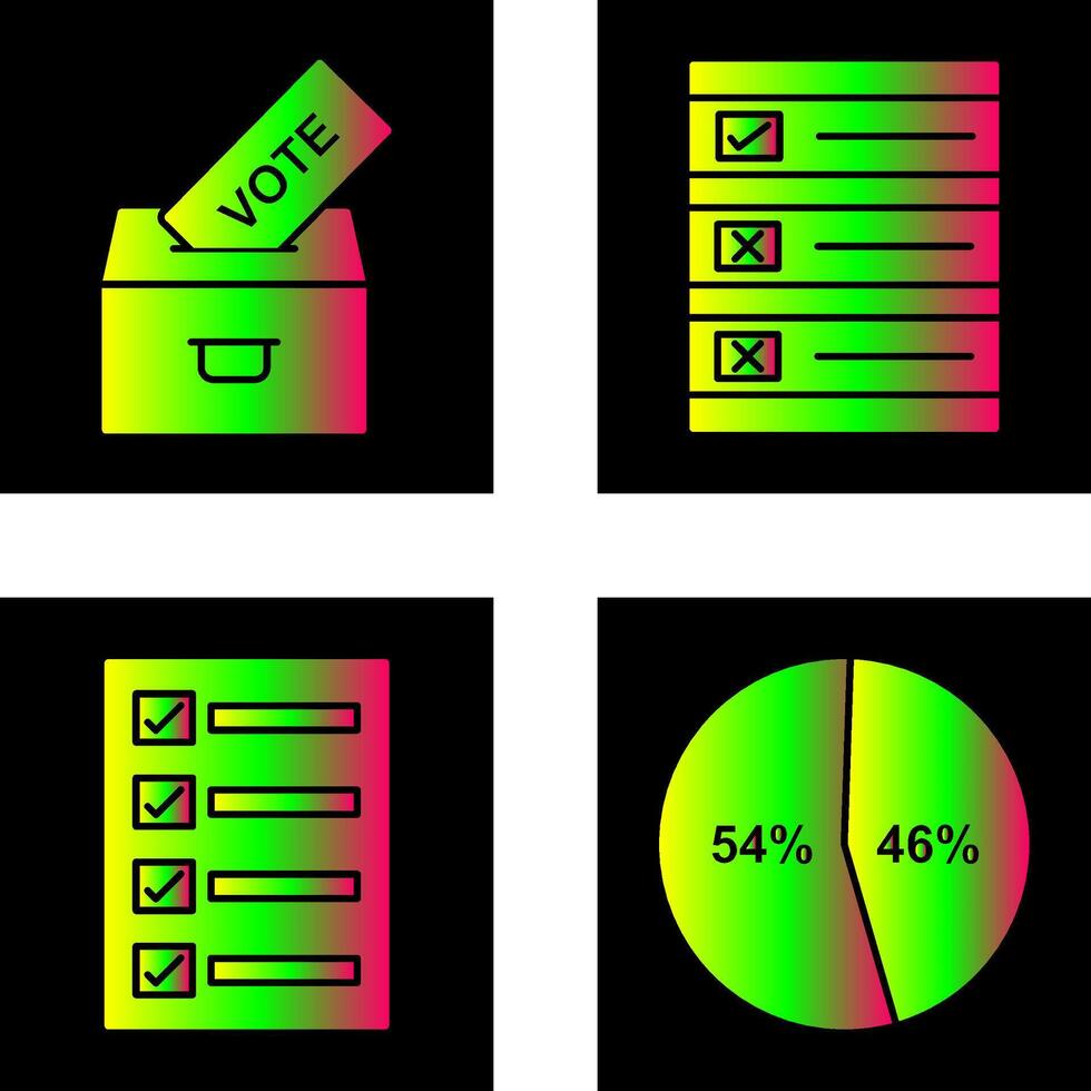 fundición votar y votación papel icono vector