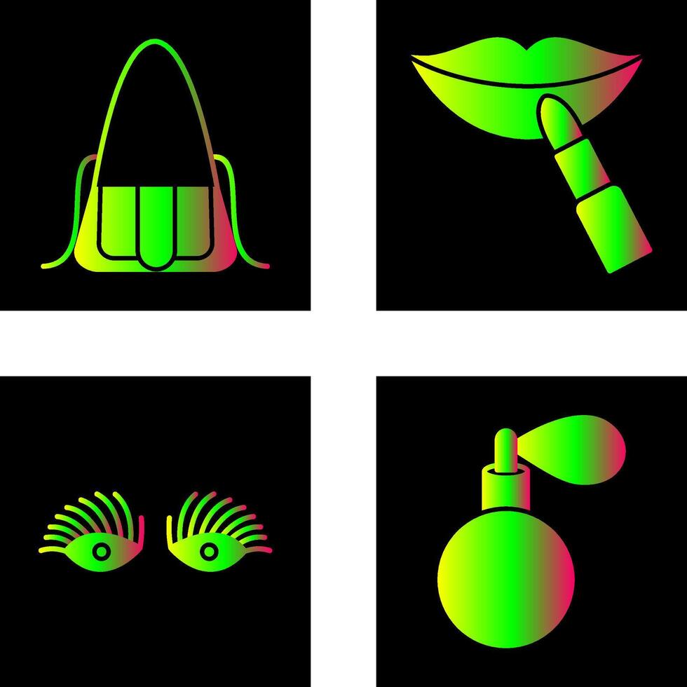 bolso y belleza icono vector