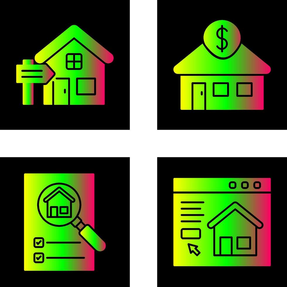 Rent and Residential Icon vector