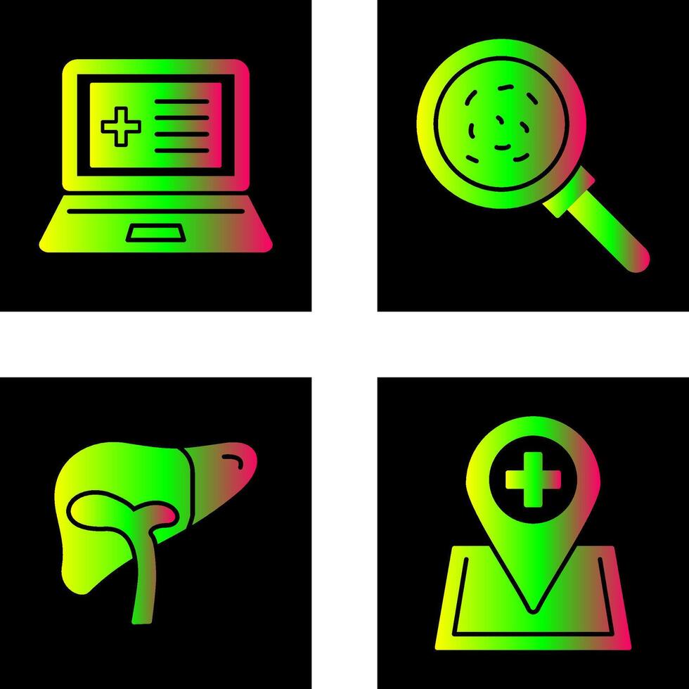 Laptop and Analytics Icon vector