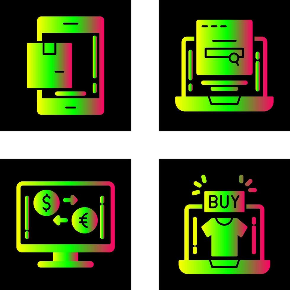 Package and Searching Icon vector