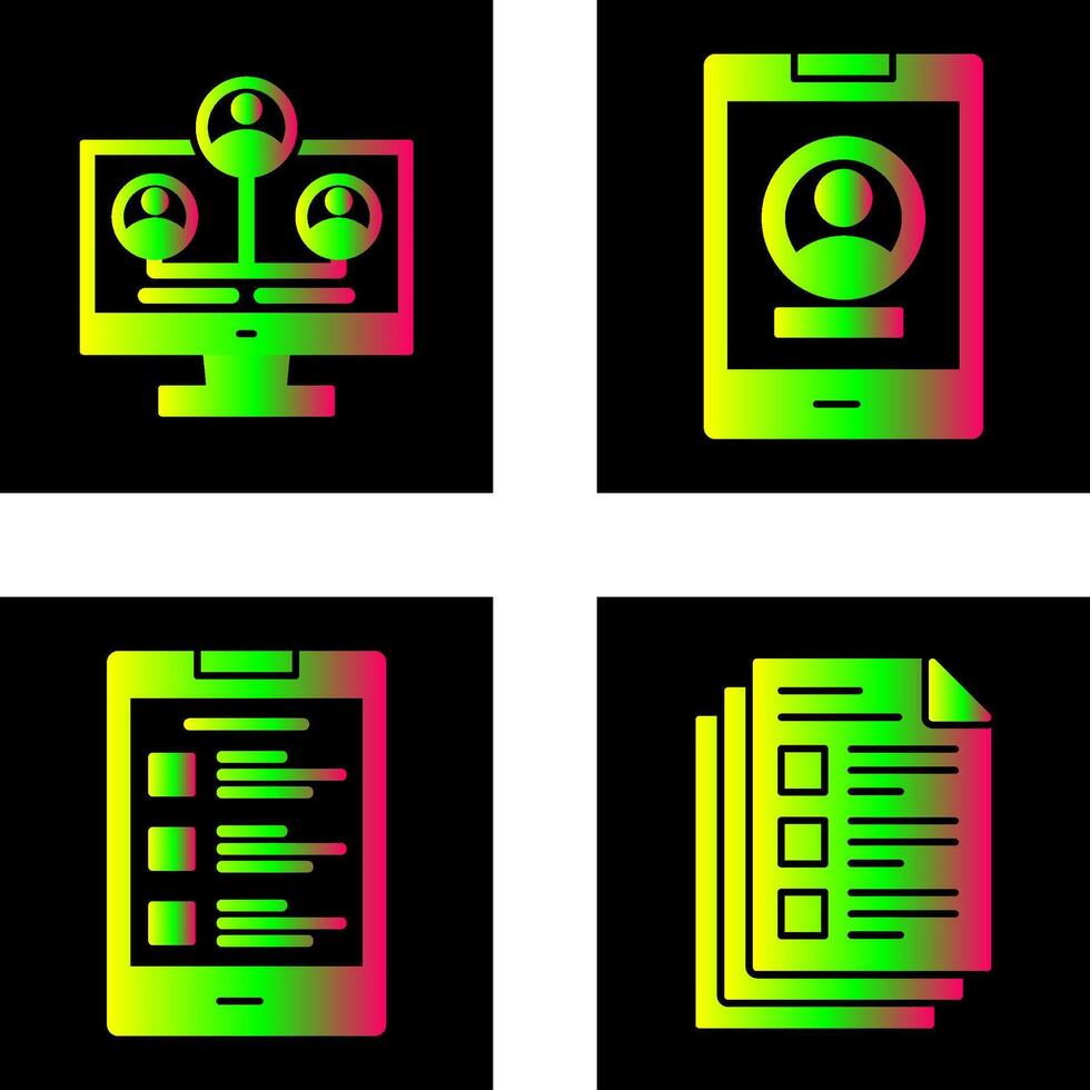 Newtwork and Account Icon vector