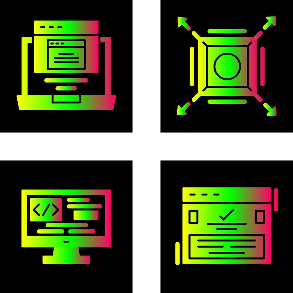 Pop Up and Maximize Icon vector