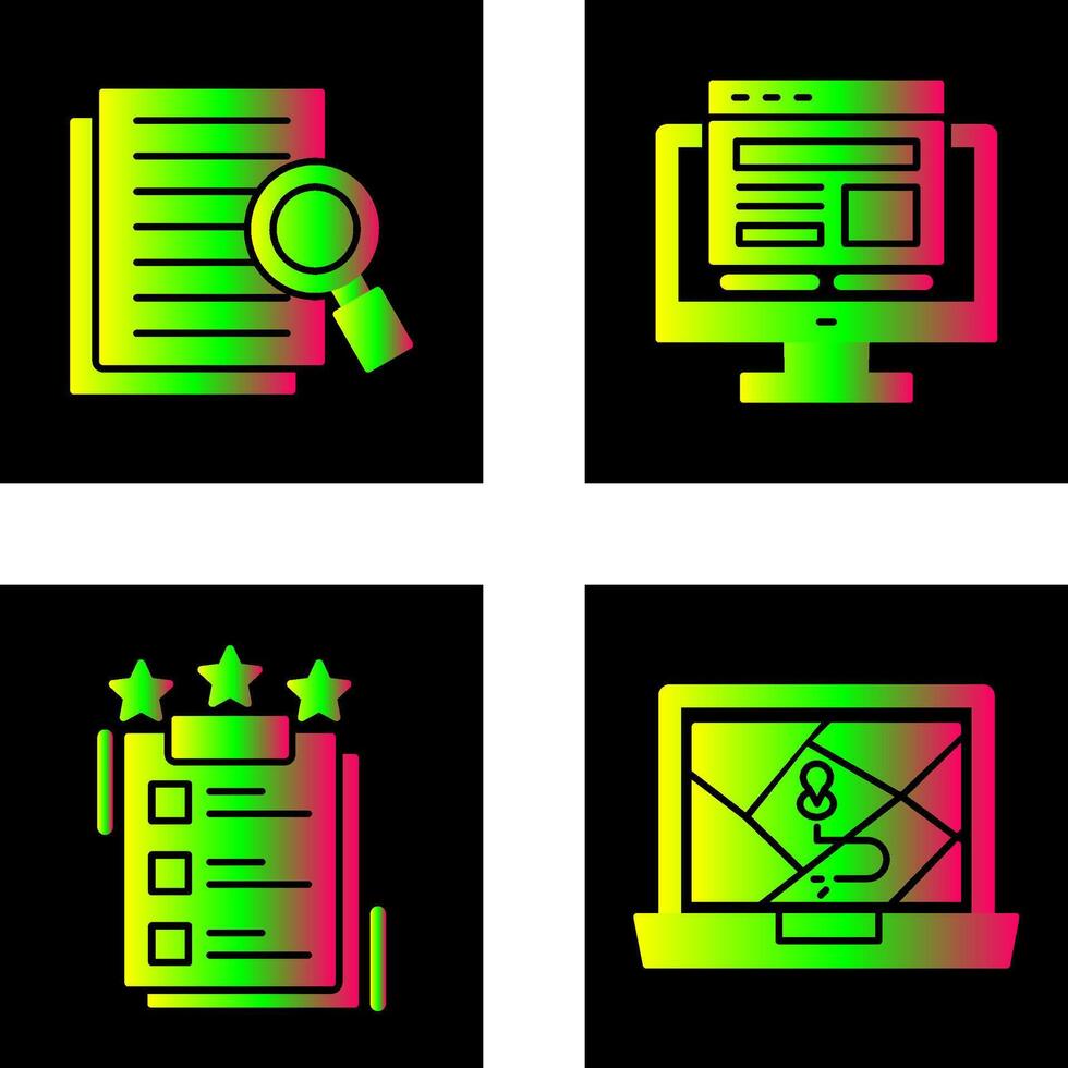 Details Looking and Adaptive Icon vector