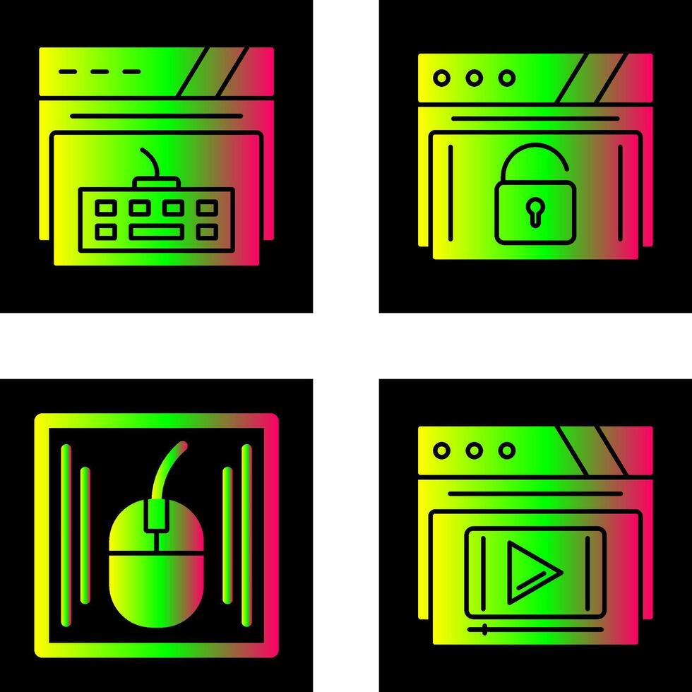 Keyboard and Padlock Icon vector