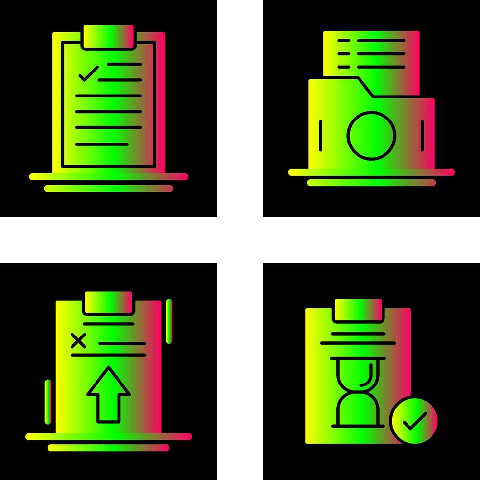 Clipboard and List Folder Icon vector