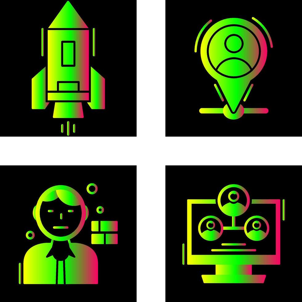 Start Up and Placeholder Icon vector