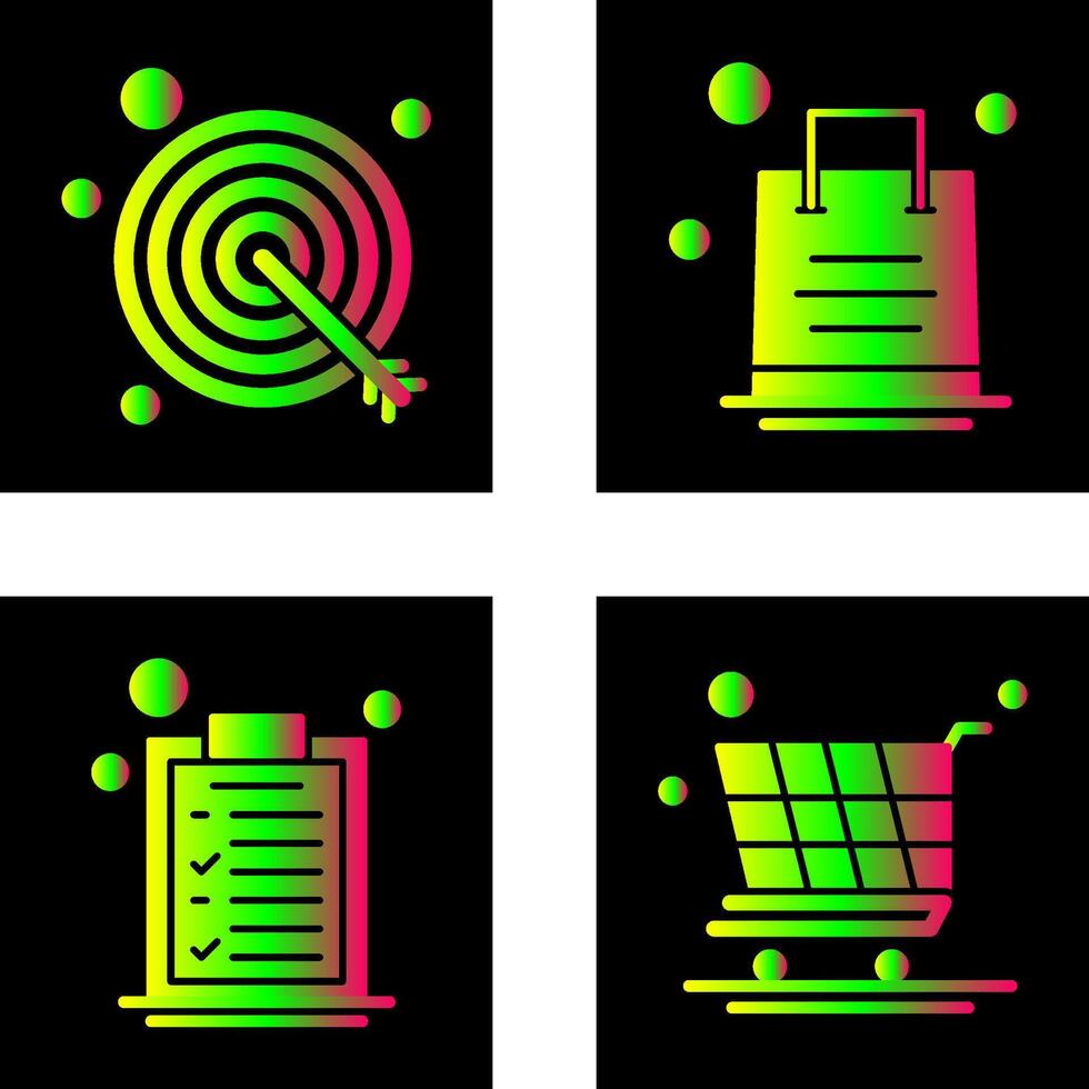 Shopping Bag and Target Icon vector