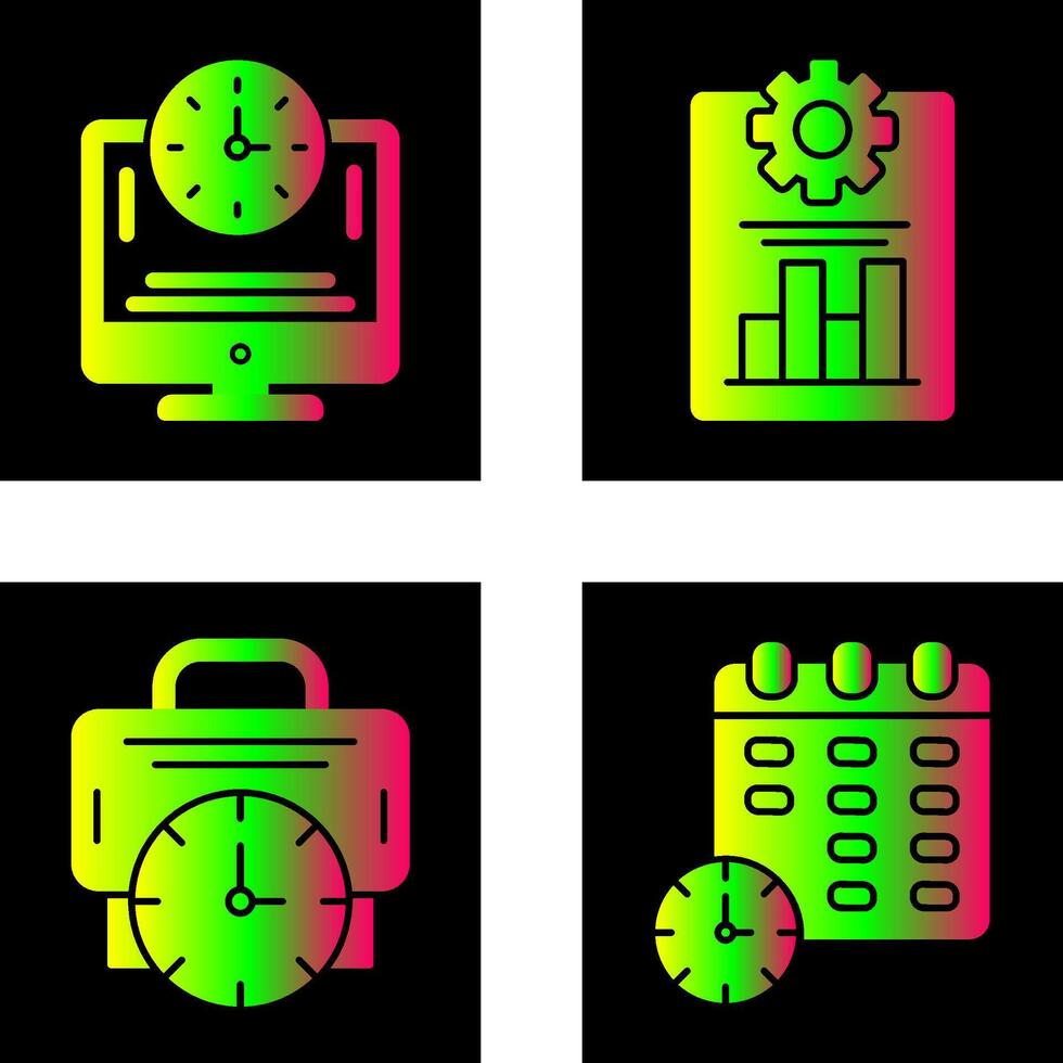 Productivity and Online Time Icon vector
