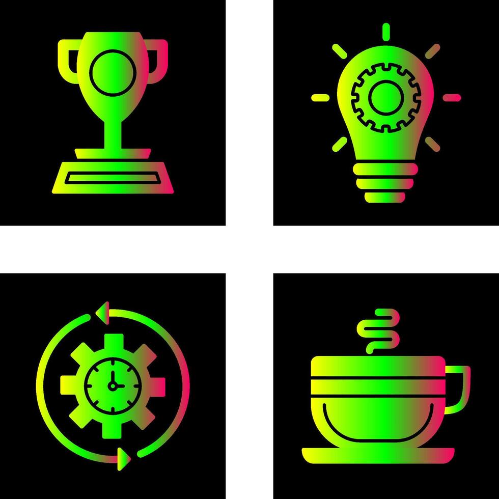 Trophy and Innoation Icon vector