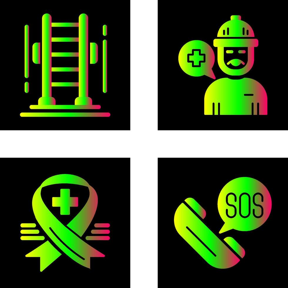 Ladder and Support Icon vector