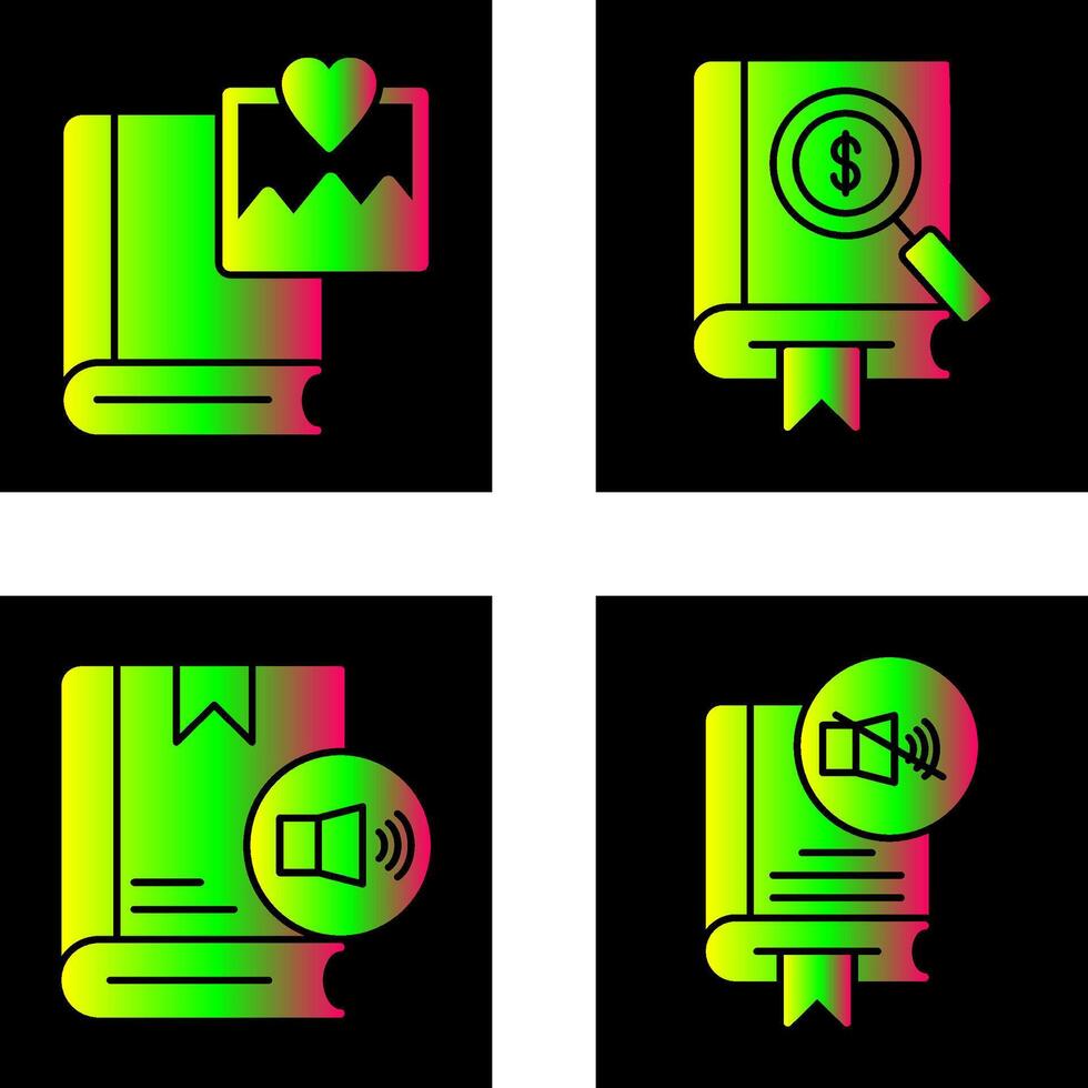 Pictures and Search Icon vector