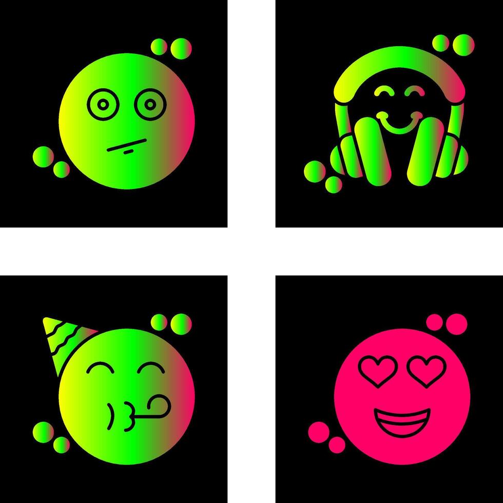 Neutral and Headphones Icon vector