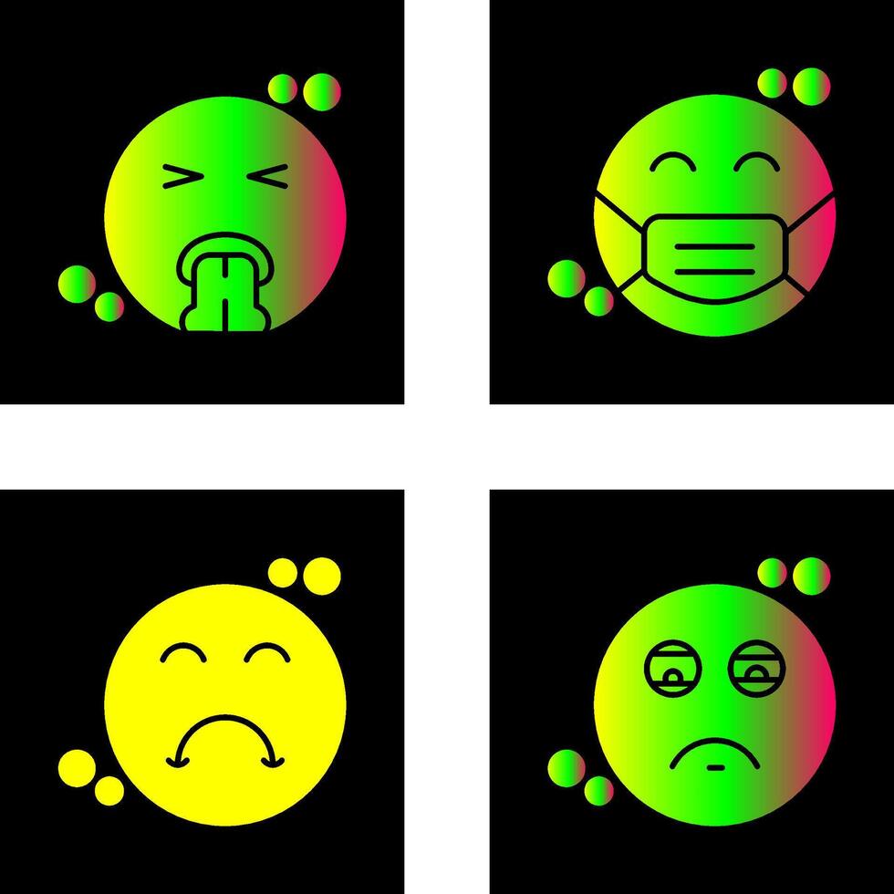 Vomit and Mask Icon vector