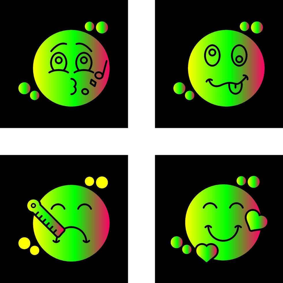 Music and Silly Icon vector