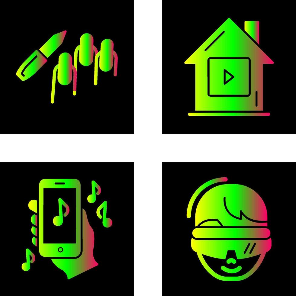 Manicure and Icon vector