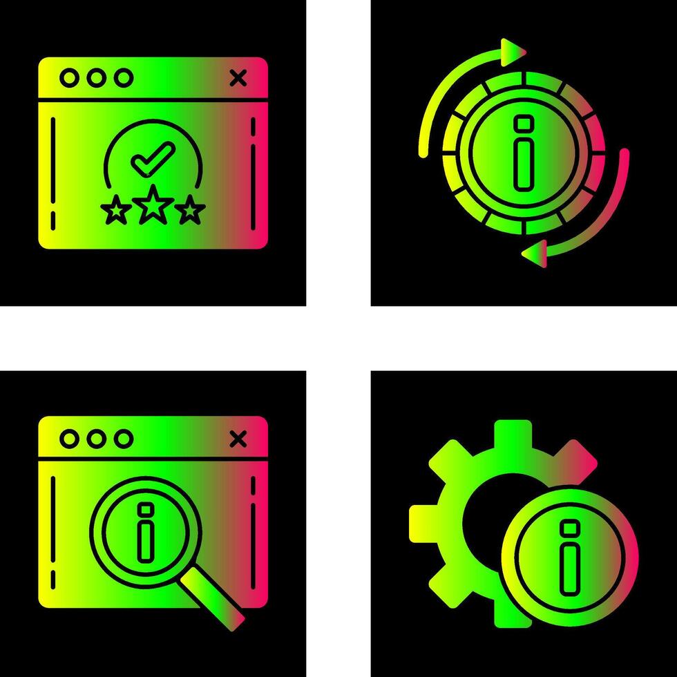 rating and refresh Icon vector