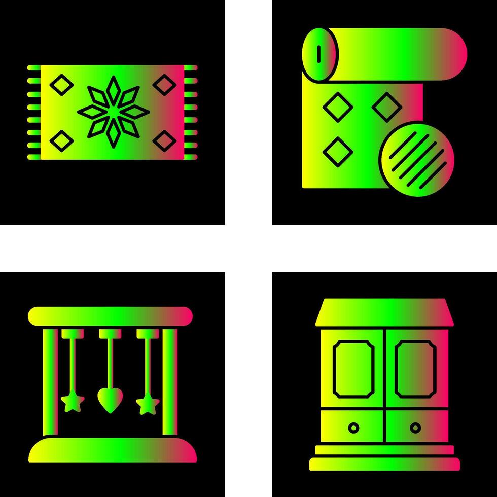 Carpet and Wallpaper Icon vector