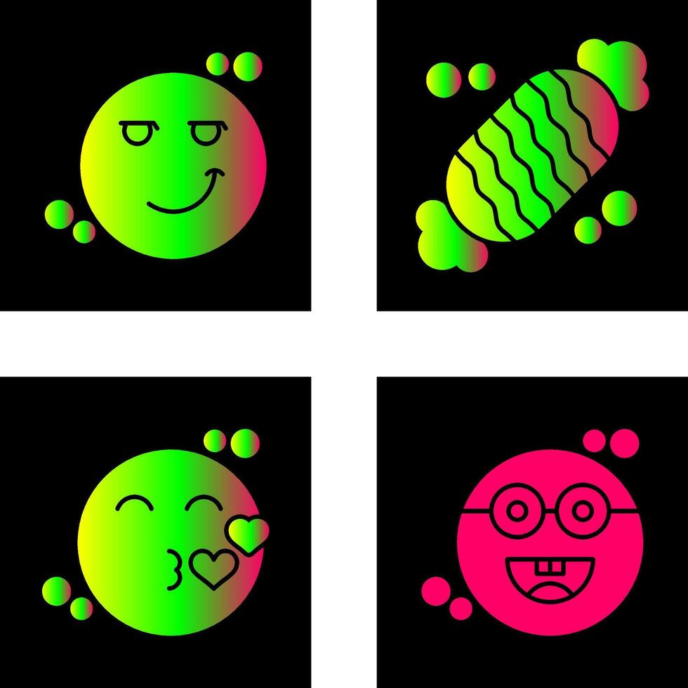 Smirk and Candy Icon vector