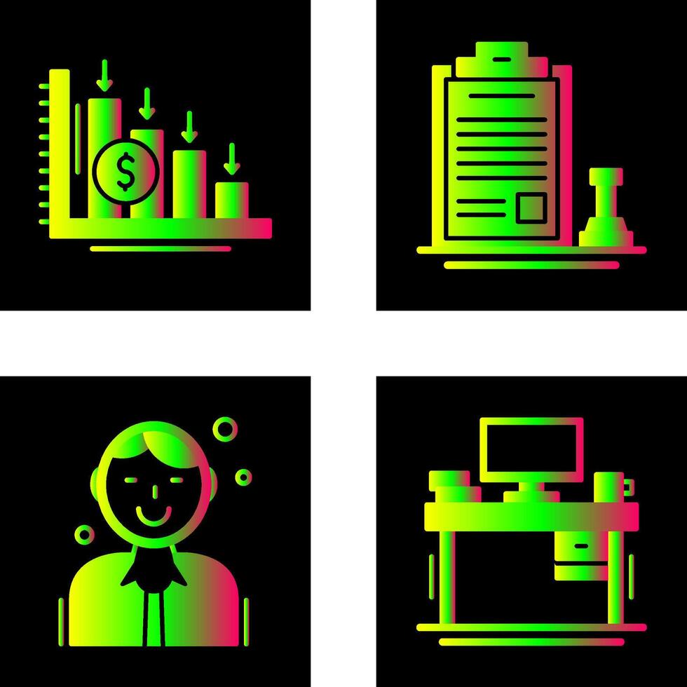 Loss and Stamp Icon vector