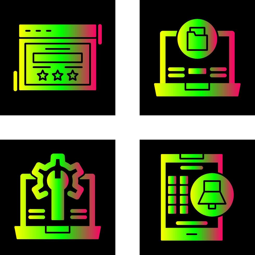 Rating and Data Storage Icon vector