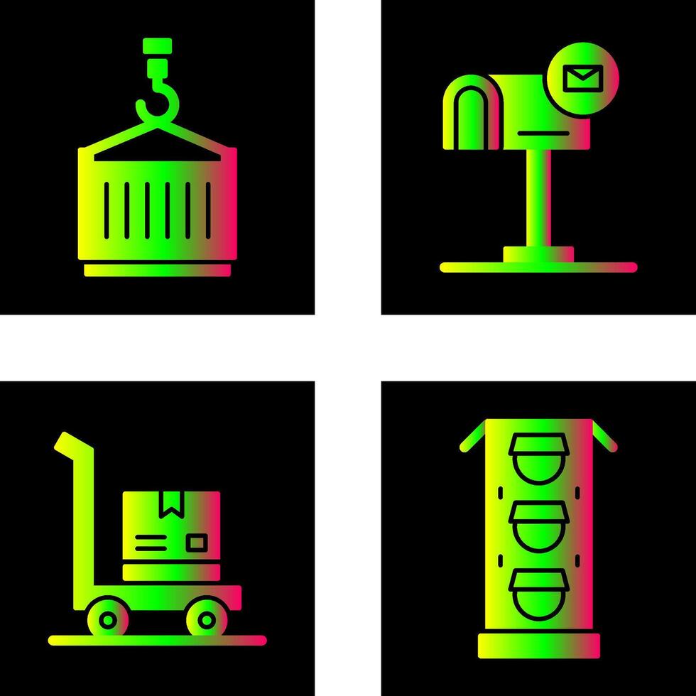 crane and mail box Icon vector