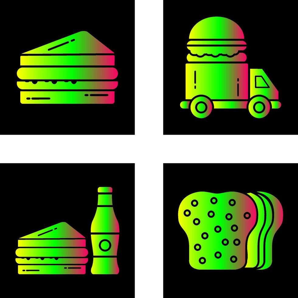 Sandwich and Fast Food Icon vector