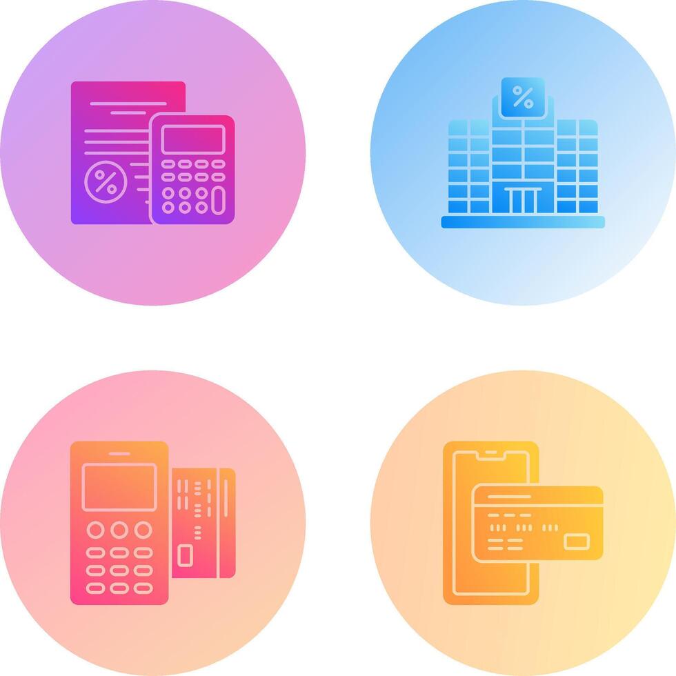 Tax and Building Icon vector