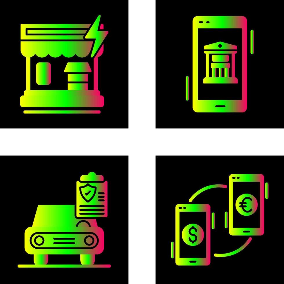 Natural Disaster and Online Icon vector