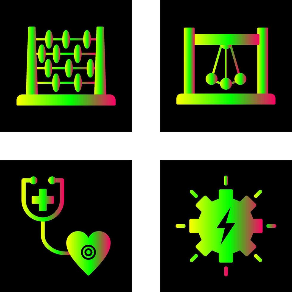 Abacus and Pendulum Icon vector