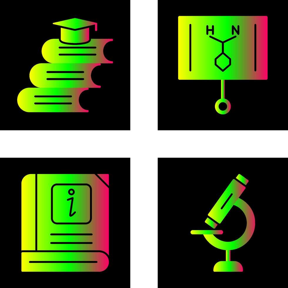 Books and Formula Icon vector