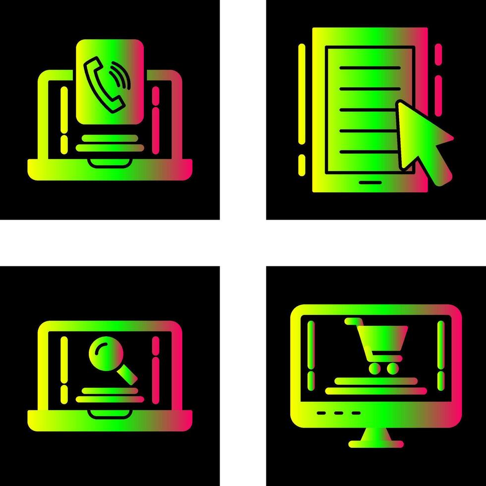 Contact and Ebook Icon vector