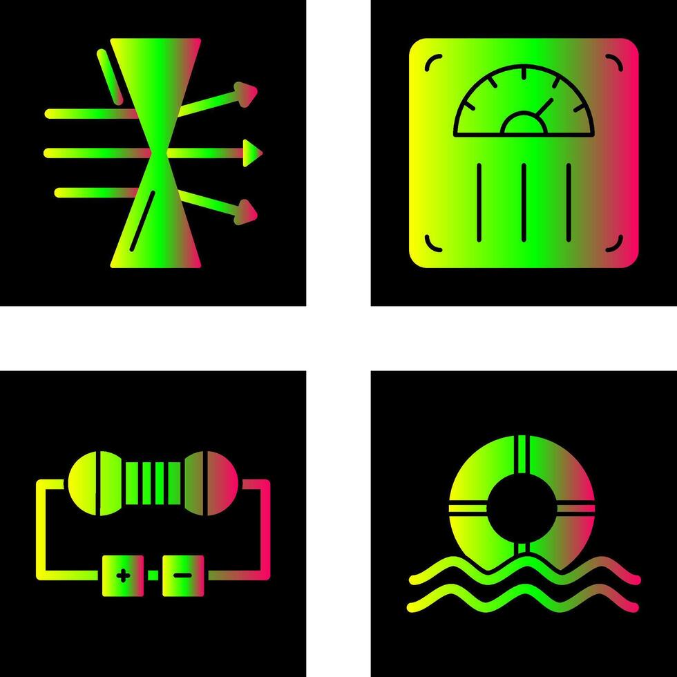 Dispersion and Weight Scale Icon vector