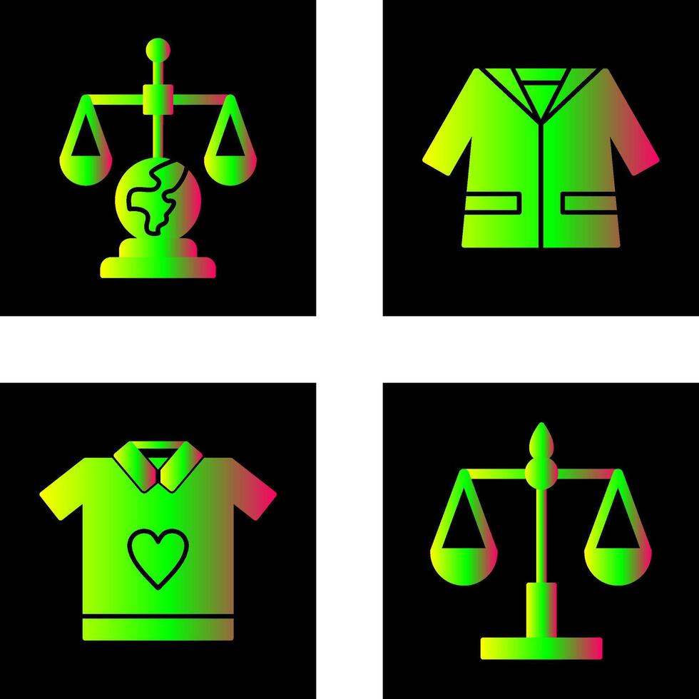 International Law and Suit Icon vector