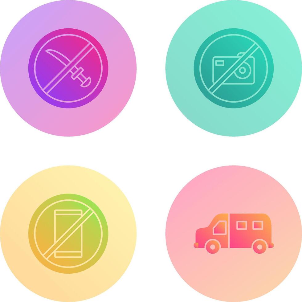 no weapons and no pictures Icon vector