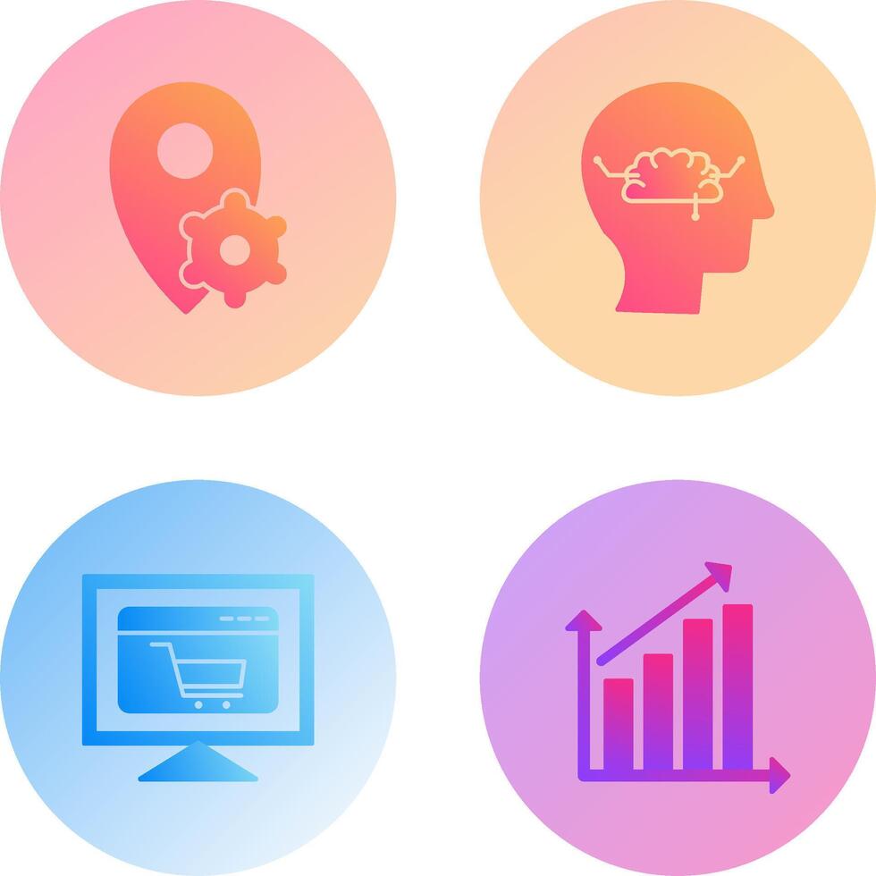 thinking and knowledge Icon vector