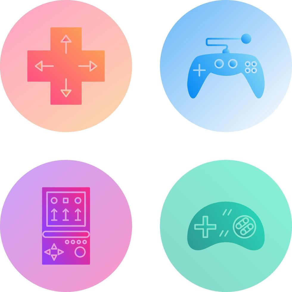 Direction Key and Gaming Control Icon vector